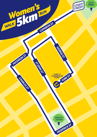 womens 5km Route 2025